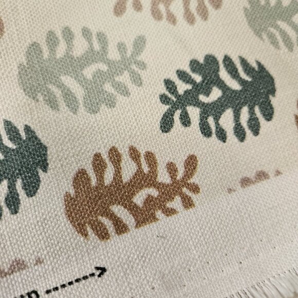 Richloom Platinum Upholstery Fabric By The Yard Leaf Print Abstract 58" Wide - Picture 7 of 9